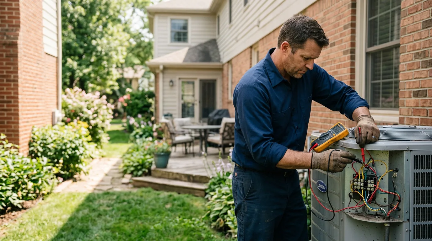 HVAC technician working near South Bristol, ME